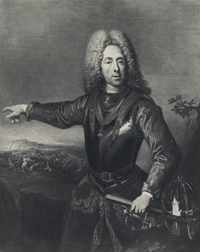Prins Eugen av Savojen (litho) av Jacques or Jakobus van (after) Schuppen