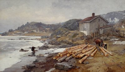 Flytta timmer av Jahn Ekenaes