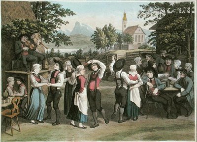 Österrikisk bydans, illustration från 