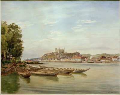 Utsikt över Pressburg av Jakob Alt