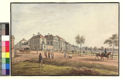 Auerspergska palatset på Josefstädter Glacis av Jakob Alt