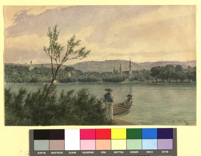 Donaugren med Kamenitz nära Peterwardein av Jakob Alt