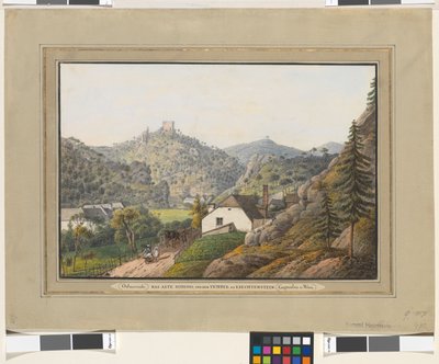 Det gamla slottet och templet i Liechtenstein av Jakob Alt