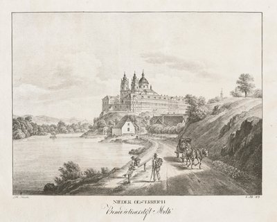 Nedre Österrike, benediktinerkloster i Melk, 1819. av Jakob Alt