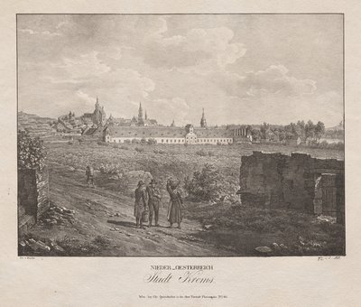 Niederösterreich, stad Krems av Jakob Alt