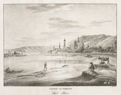 Niederösterreich, Staden Stein, 1819. av Jakob Alt