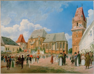 Perchtoldsdorf (Mödling District, Niederösterreich, Österrike), av Jakob Alt