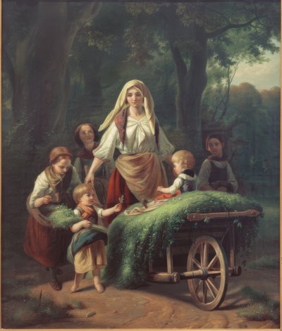 Kommer hem från skogen av Jakob Becker