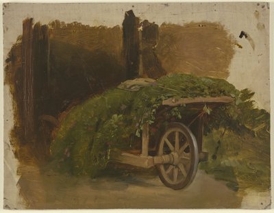 Kärra lastad med slaget gräs av Jakob Becker