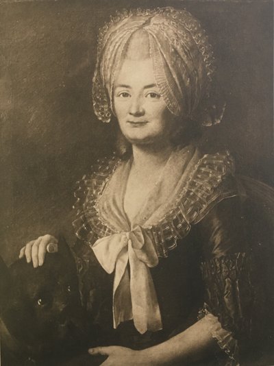 Tyska: Porträtt av Anna Elisabeth Daxelhofer född Gatschet av Jakob Emanuel Handmann