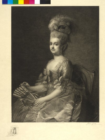 Ärkehertiginnan av Österrike Marie Christine (etsning) av Jakob Groh