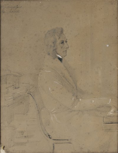 Frédéric Chopin vid piano av Jakob Götzenberger