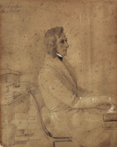 Fryderyk Chopin vid pianot av Jakob Götzenberger
