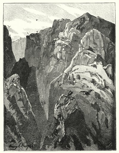 Bergen nära Jeriko (litho) av James (after) Clark