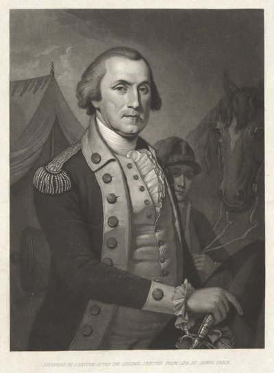 George Washington, pub. 1850 (gravyr) av James (after) Peale