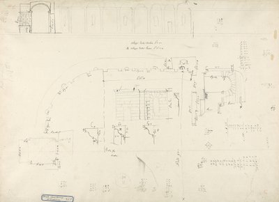 Detaljer om templet ovanför våren i Zaghouan (penna och bläck med grafit på papper) av James 1730 94 Bruce