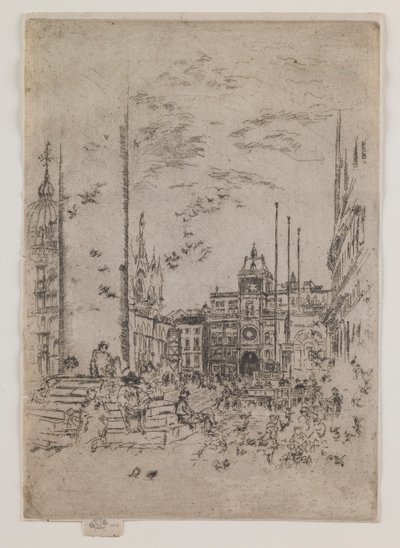 Piazzetta av James Abbott McNeill Whistler
