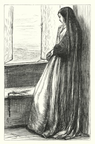 Daggfall (gravyr) av James Abbott McNeill (after) Whistler