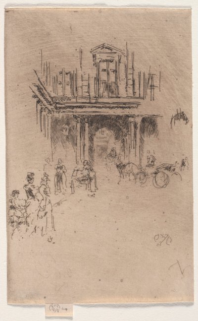 Ett hörn av Palais Royal. av James Abbott McNeill Whistler