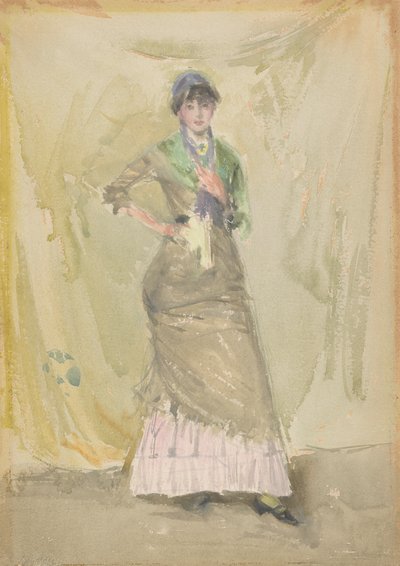 En anteckning i grönt, 1883-1884. av James Abbott McNeill Whistler