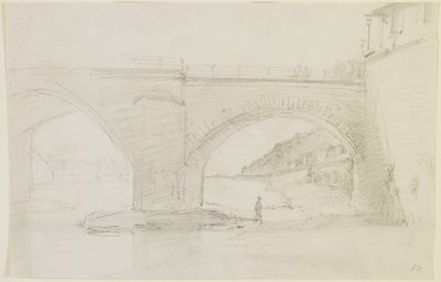 En bro, 1858 (penna på benvitt vävt papper) av James Abbott McNeill Whistler