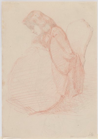 En tvåsidig teckning av Fumette och dansande clowner, 1855-1859. av James Abbott McNeill Whistler