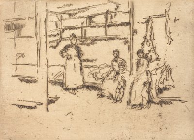 Efter försäljningen, Hounsditch, ca. 18861888. av James Abbott McNeill Whistler