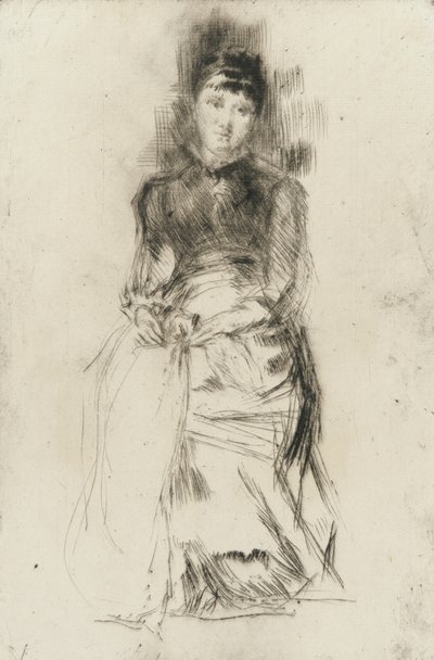 Agnes, ca 1873-75 (drypont på papper) av James Abbott McNeill Whistler