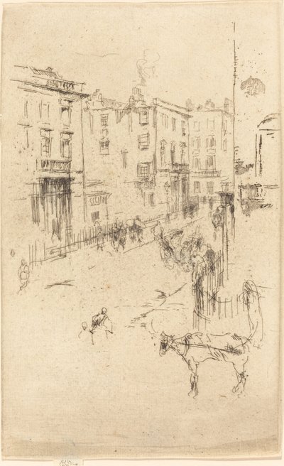 Alderney Street, ca. 18801881. av James Abbott McNeill Whistler