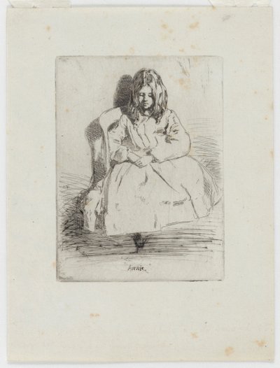 Annie, sittande, 1858. av James Abbott McNeill Whistler