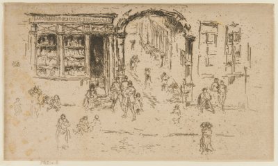 Archway, Bryssel, 1887. av James Abbott McNeill Whistler