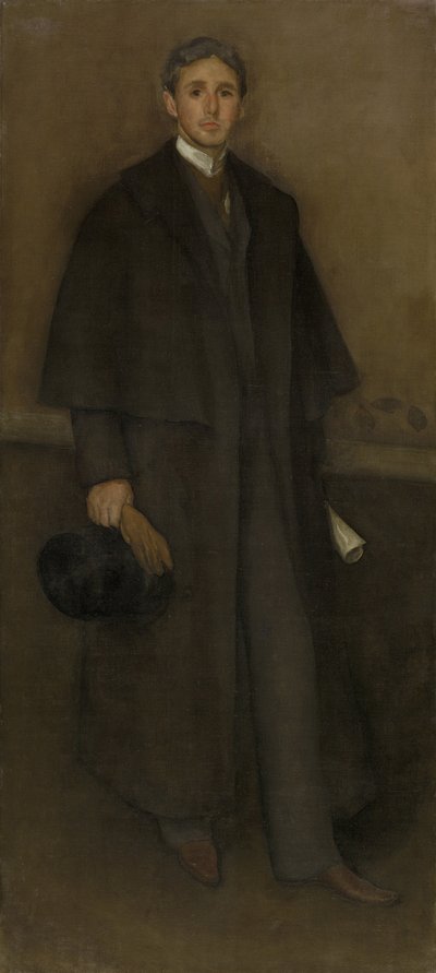 Arrangemang i köttfärg och brunt: Porträtt av Arthur Jerome Eddy, 1894 av James Abbott McNeill Whistler