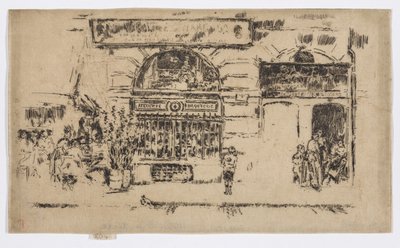 Atelier de Bijouterie, ca 1892-93 (etsning; bläck på papper) av James Abbott McNeill Whistler