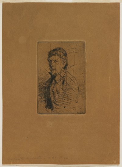 Auguste Delâtre av James Abbott McNeill Whistler