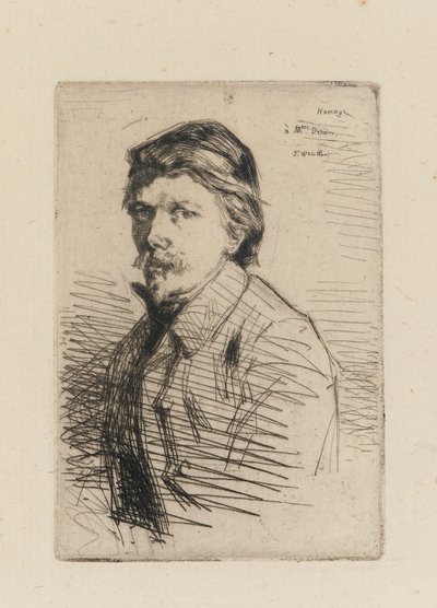 Auguste Delatre, 1858. av James Abbott McNeill Whistler