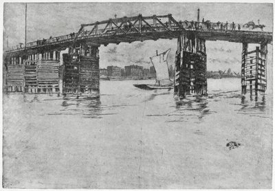 Battersea Bridge, London, 1800-talet 1904. av James Abbott McNeill Whistler