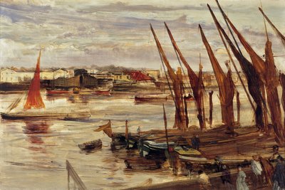 Battersea Reach, ca 1863 av James Abbott McNeill Whistler