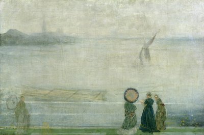 Battersea Reach från Lindsey Houses, ca 1864-71 av James Abbott McNeill Whistler