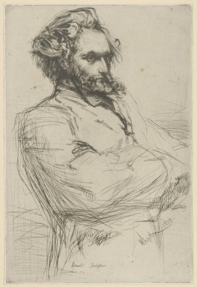 Porträtt av Drouet av James Abbott McNeill Whistler