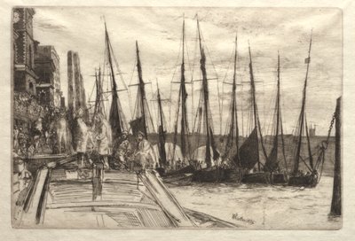 Billingsgate, 1859. av James Abbott McNeill Whistler