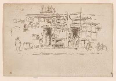 Bird-Cages, Chelsea, ca 1886-88 (etsning; bläck på papper) av James Abbott McNeill Whistler