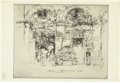 Florist Solrosor, Rue des Beaux-Arts av James Abbott McNeill Whistler