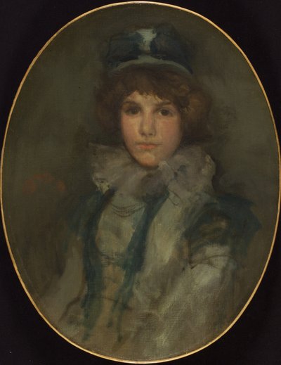Blue and Coral: The Little Blue Bonnet, 1898 av James Abbott McNeill Whistler