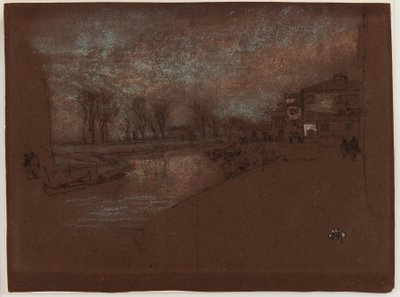 Campo Sta. Märta - Vinterafton, 1879-1880. av James Abbott McNeill Whistler