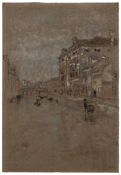 Kanal i Venedigs tobakslager, 1879-1880. av James Abbott McNeill Whistler
