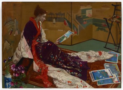 Caprice i lila och guld: Den gyllene skärmen av James Abbott McNeill Whistler