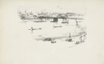 Charing Cross Railway Bridge av James Abbott McNeill Whistler