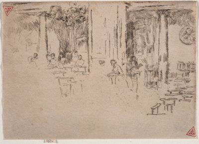 Kyrka, Bryssel. av James Abbott McNeill Whistler