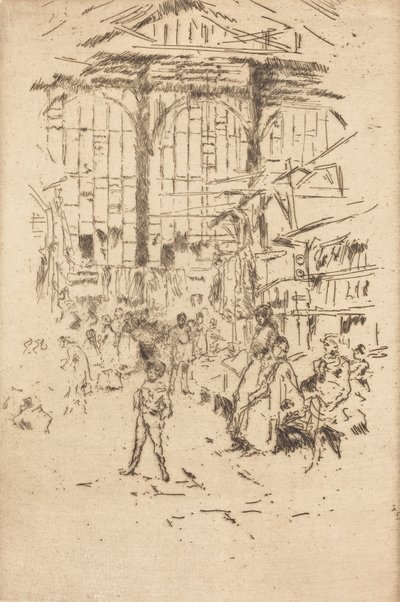 Clothes Exchange, No.II, c. 18861888. av James Abbott McNeill Whistler