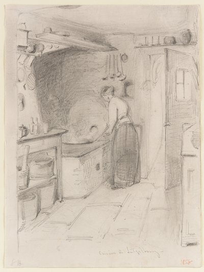 Cuisine a Lutzelbourg, 1858. av James Abbott McNeill Whistler